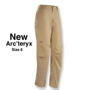 New Arcteryx A2B Chino Women's cyclng Pant Size 6 Color:Sahara Sand NO TAGS